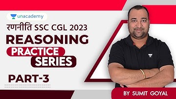 SSC CGL 2023 | Reasoning | Practice Series I Previous Years Questions | Part - 3 I Sumit Goyal