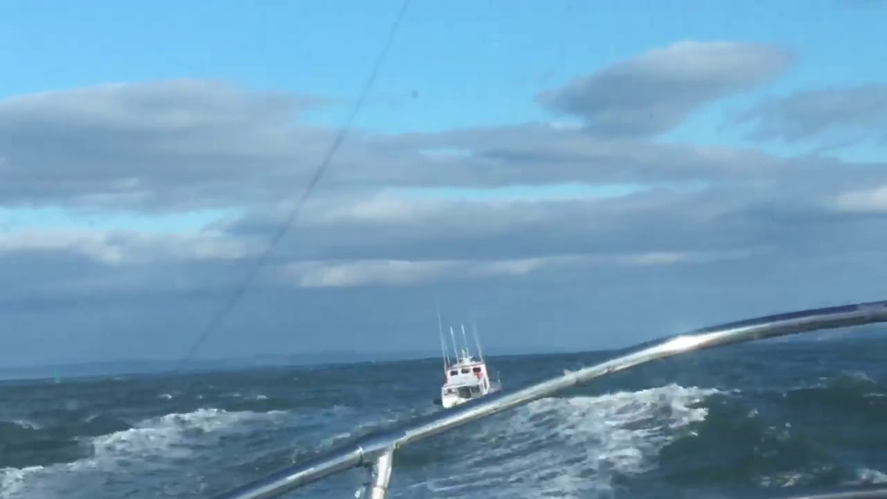 50’ Deltas crossing bar Westport , WA.