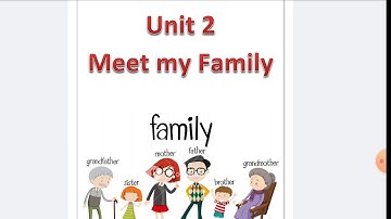 Connect plus 1  Unit 2  Meet my family primary one