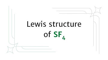 Lewis structure of SF4