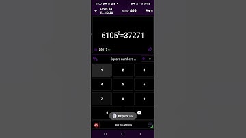 Math Tricks - Training mode - Square numbers ending in 05 - level 053 (Number Keyboard)