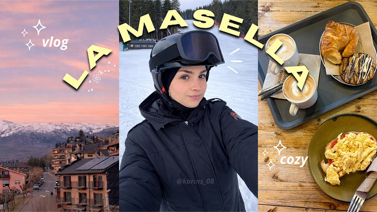 Vlog .✦ ݁˖ Esquiando como pros en LA MASELLA ❄️ 🌨️