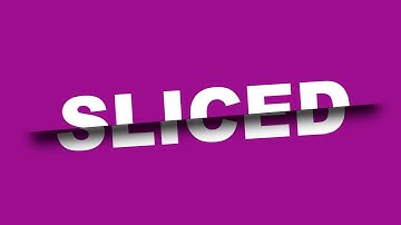 Sliced Text Effect in GIMP