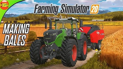 Making Bales and Harvesting Canola | Farming Simulator 20 Timelapse gameplay fs20