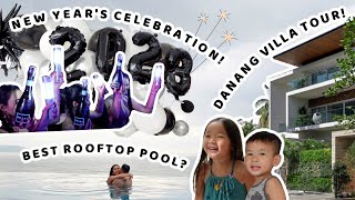 VIETNAM TRAVEL VLOG 3: NEW YEARS EVE IN  DANANG (SKY36 BAR), best rooftop pool, villa airbnb tour!