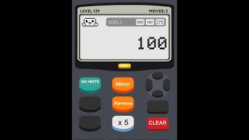 Calculator 2 The Game Level 131-140 Solution
