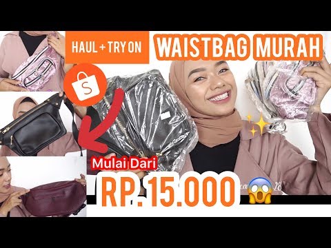 Unboxing & hands on produk tas pinggang lokal model waist bag (biasa dibaca wesbek) merk Buffback Ta. 