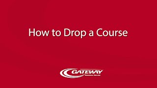 How to Drop a Course (archive)