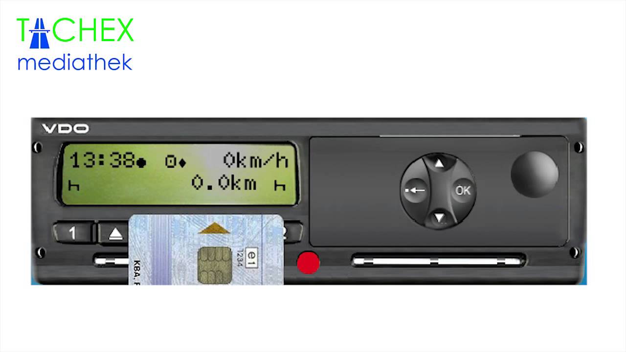 Einstellungen Digitaler Tachograph zu Schichtbeginn bei VDO 1.4 - 2.x -  YouTube