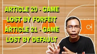 ANG RULES NG GAME LOST BY FORFEIT AT GAME LOST BY DEFAULT screenshot 1
