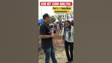 CSIR NET 2024 EXAM ANALYSIS | Student review | Dr Ashish Gupta #exam #analysis #shorstvideo #shorts