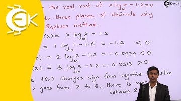 Explain Concept of Newton Raphson Method | Ekeeda.com