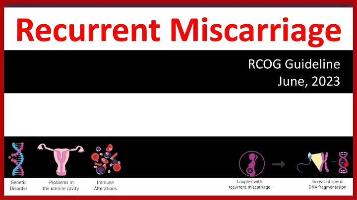 Recurrent Miscarriage, RCOG Guideline (June, 2023)