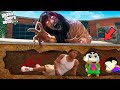 Shinchan and Franklin Found Real Ghost Outside Franklin House in GTA 5