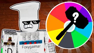 SPIN THE WHEEL - CHALLENGE IN ROBLOX FLEE THE FACILITY!
