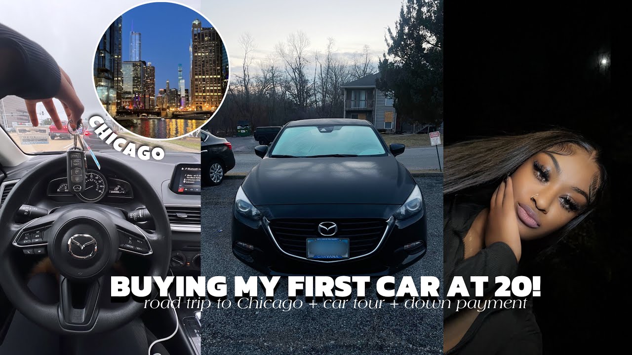 BUYING MY FIRST CAR AT 20! (MAZDA 3 2018) | road trip to Chicago + car ...