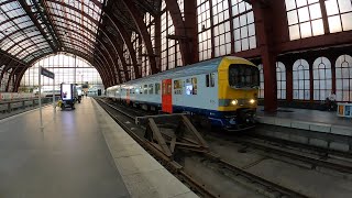 Ms86 Train Arrives At Antwerp Central Station