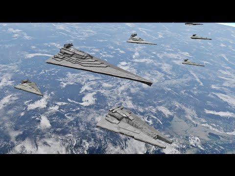 Titan Star Destroyer vs Rebellion - Star Wars: Empire At War Remake NPC Battle