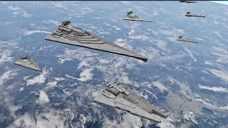 Titan Star Destroyer vs Rebellion  Star Wars: Empire At War Remake NPC Battle
