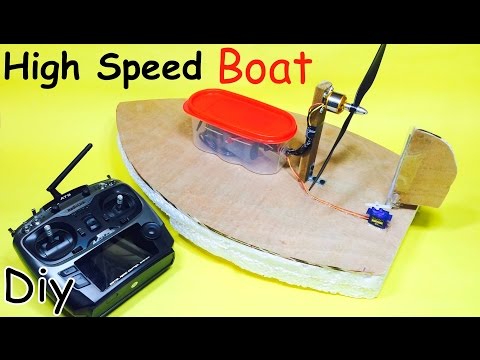 How To Make A RC Electric Boat | Homemade Hovercraft