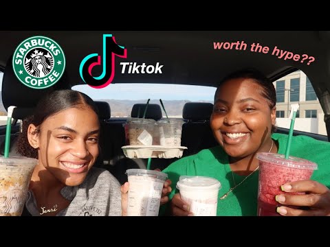 trying-viral-tik-tok-starbucks-drinks!!