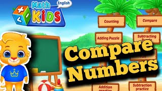 Learn 1 2 3 And Compare The Numbers Video For Kids Kids Education Made For Kids