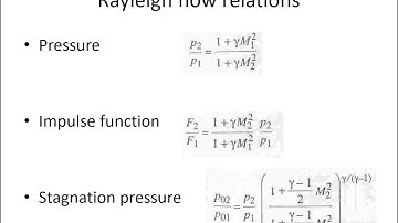Gas dynamics and jet propulsion   Rayleigh flow