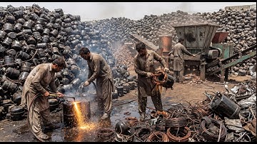 How Amazing Millions Tons AC Compressors Recycling and Washers Manufacturing | Waste Recycling