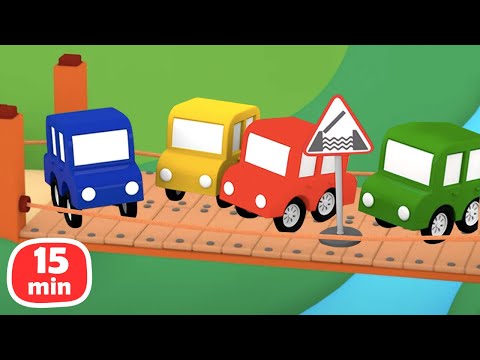 Видео: 4 машинки: мост, колесо обозрения и почта! Мультфильмы для малышей про машинки - Мультики все серии