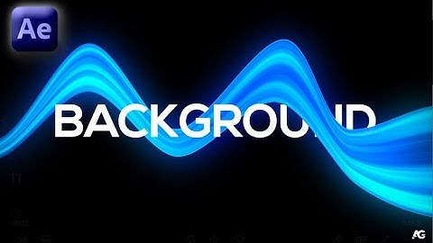 After Effects Tutorial - Amazing Background Animation - No Plugins