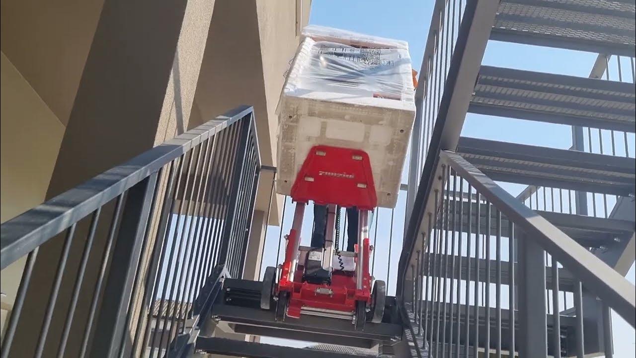 Taking upstairs a washing machine with Buddy Lift Plasmoid YouTube