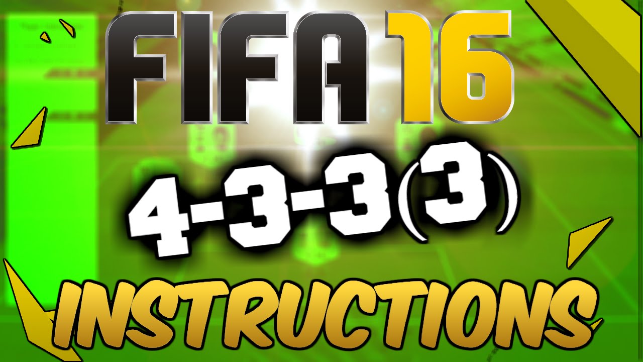 4-3-3(3) INSTRUCTIONS VIDEO! - FIFA 16 ULTIMATE TEAM