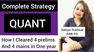Quantitative Aptitude 🔴 Complete Strategy-Pre and Mains 🔴 #IBPS #RRB #SBI