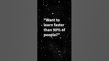 How to Learn Anything Faster Brain Hacks That Work #SmartLearning#StudentLife#LearnFaster#shorts