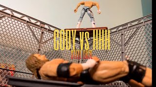 CODY RHODES VS HHH STEEL CAGE ACTION FIGURE MATCH!