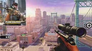 Pure Sniper : City Gun Shooting 🔥 - Gameplay Walkthrough Part 1 🔥- Zone Bosses (iOS Android) @gaming
