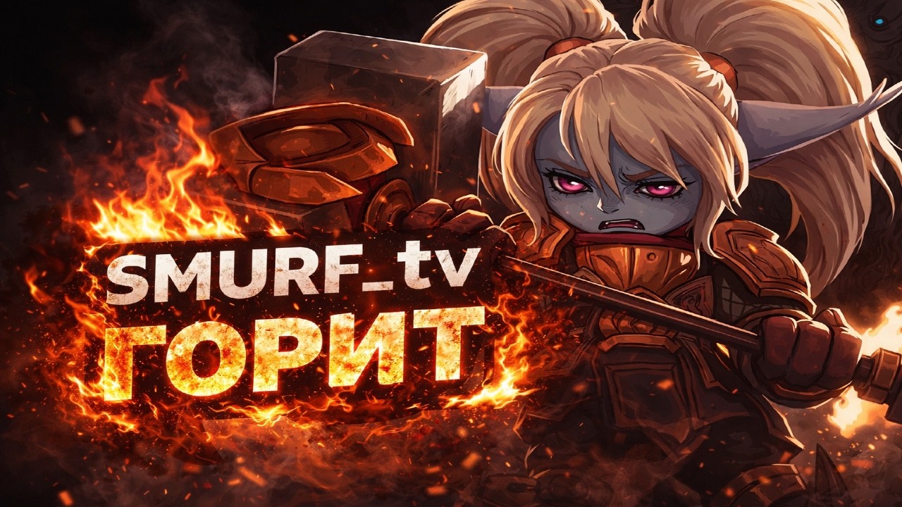 Smurf_tv Жестко Горит ! Смурф нарезка ! Лига Легенд !