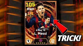 Trick To Get BIG TIME 105 Rated L. MESSI | 105 RATED L. MESSI TRICK | eFootball 2024 Mobile