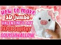 Diy 3d valentines day cow paper squishy squishmallow tutorial flow diy