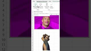 Remove Background Image in Excel 😱 (1 Click Trick!) #excel