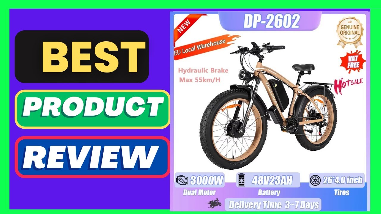 Electric bicycle 3000W Dual Motor 48V23AH All terr