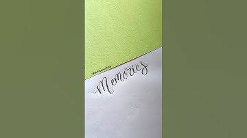 Memories ❤️ ... #calligraphy #memories #handwritting #art #shorts