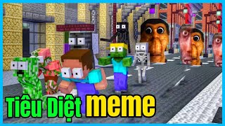 [ Lớp Học Quái Vật ] TIÊU DIỆT MEME | Minecraft Animation