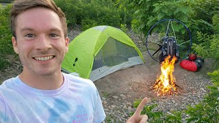 Camping On An Island With My Paramotor!!!