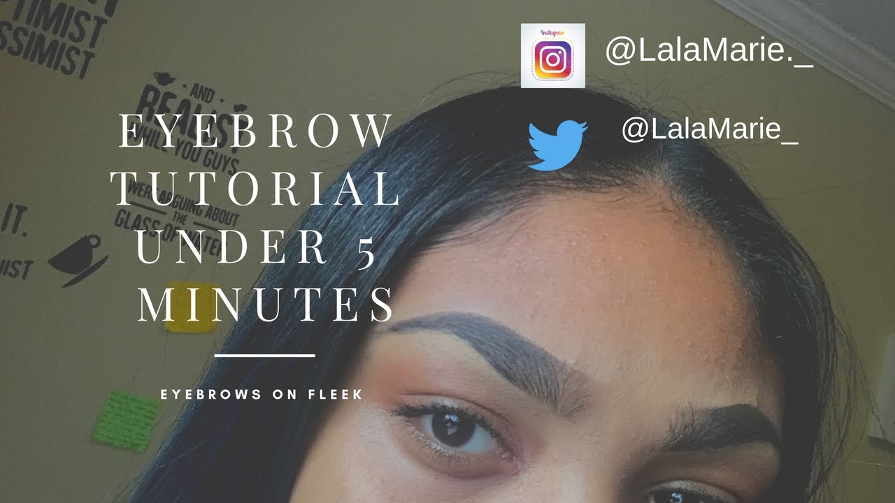 INSTAGRAM EYEBROW TUTORIAL IN 5 MINUTES