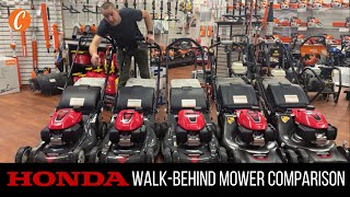 Honda Walk-Behind Mower Comparison