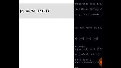 Bruteforce MikroTik with MKBRUTUS Termux ( LIVE )