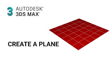 Autodesk 3DS MAX Tutorial - create a plane / Change a plane colour / Change a plane Length,width...