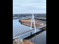 Northern Spire Bridge, Sunderland - Short Aerial Video Over the River Wear