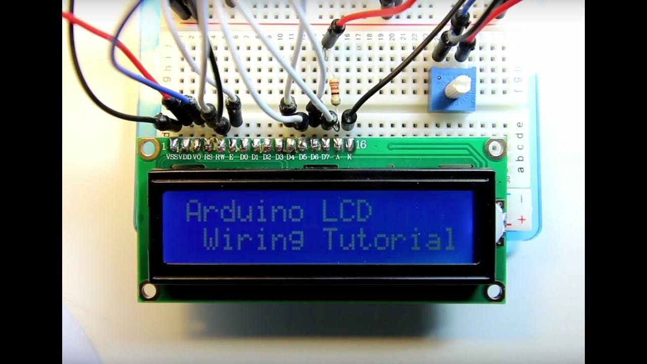 Wiring The Cable: Wiring Lcd 16x2 Arduino